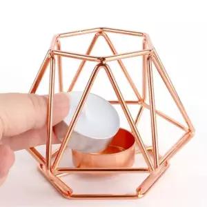 캔들홀더 캠핑 엔틱 티라이트 로즈골드 홀더 내추럴 받침