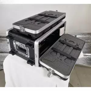 믹서랙 하드케이스 수납함 없음 뚜껑 방송 이동식 음향