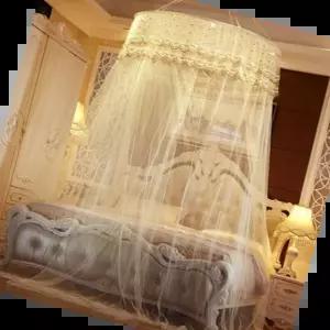 침대캐노피 천정부착 침대 원형 캐노피 모기장 공주 텐트 케노피