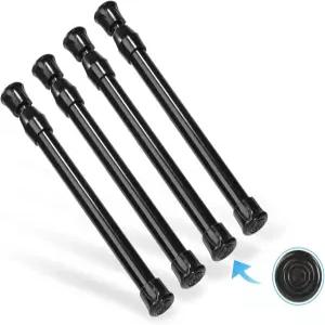 4개의 8-10인치 텐션 로드 구윈 쇼트 드릴링 없는 소형 녹슬지 않는 스프링 캐비닛용 미니 얇은 찬장 옷장