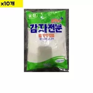 식자재 식재료 도매 혼합감자전분 삼진 1Kg) x10개 감자전분 감자가루 가루 식당납품