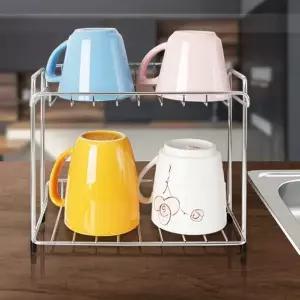 렉 주방 정리대 씽크대 컵 선반 컵선반