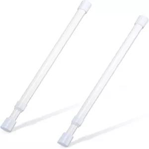 소형 텐션 로드 12-20인치 스프링 커튼 짧고 얇은 옷장용 미니 캐비닛 찬장 서랍 흰색