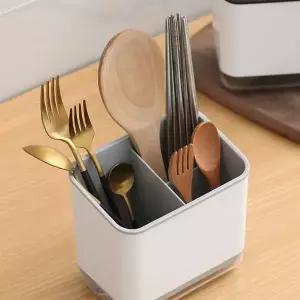 물빠짐 수저통 숟가락 젓가락 보관함 3단 수납 M11185