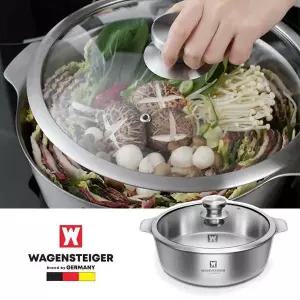 [RIZPICK]바겐슈타이거 인덕션겸용 통삼중스텐 전골냄비 26cm