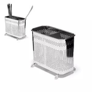 DW 스텐 사각 2칸 수저통 숟가락통 수저꽂이