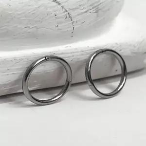 [블레스드 뷸렛][블레스드뷸렛]1mm 써지컬스틸 씬 라운드 이어링 SET_11/13/15mm