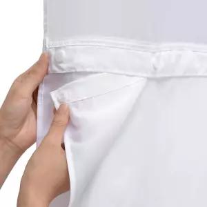 욕실 샤워 커튼 라이너 70W X 54H용 콘보 미오 1팩 호텔 패브릭 스냅 교체용 탈착식 발수