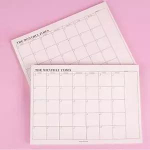 월간 스케줄러 먼슬리 플래너 학습 노트 계획표 60매