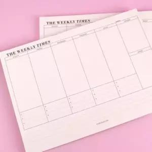 주간 스케줄러 위클리 플래너 노트 60매 학습 공부