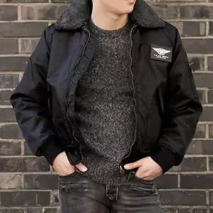 [RIZPICK]겨울항공점퍼 털카라 시보리 소매 숏패딩 자켓 항공점퍼패딩 밑단