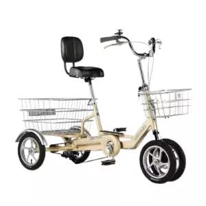 사륜 네발 자전거 안전한 3륜 고탄소강 넘어지지않는 성인 어르신