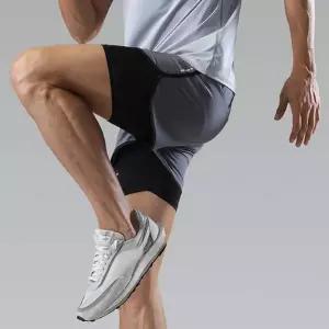남자 캐주얼 헬스 반바지 레깅스일체형 바지 피트니스