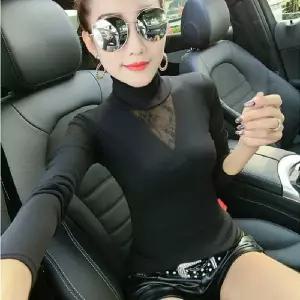 앞망사 폴라티셔츠 OD-6897