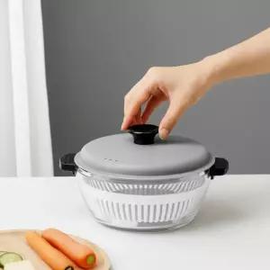 구성 1L 다용도 용기 전자레인지 조리용 1.5L 원형 내열유리 찜기