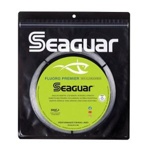 Seaguar Fluoro Premier Big Game 바닷물 낚싯줄 쇼크 리더, 100% 플루오로카본, 투명, 다양한 사이즈