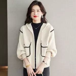 니트 캐주얼 여사친 가을겨울 후드 숏 가디건 상의 봄가을 추천 카디건 SPO마켓3