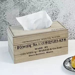 우드 각티슈 케이스 미용 티슈 휴지 정리함 보관함