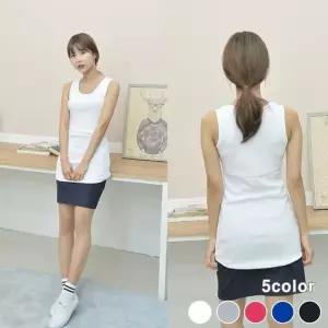 롱나시 여자 교복이너웨어 나시티 나시