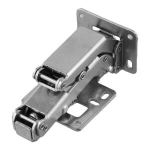 대형 앵글 주방 찬장 옷장 경첩, 슬롯이 없는 버퍼 두꺼운 브리지 180 도 은폐