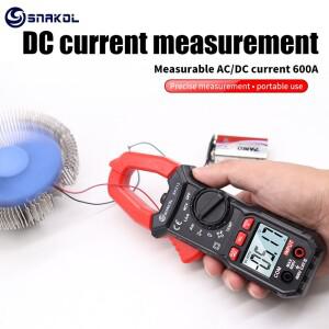 SNAKOL 디지털 클램프 미터 600A 전류 트루 RMS 스마트 플라이어 암 자동 랭 멀티 DC AC 전압 Hz Ohm NCV