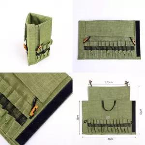 캠핑용 폴딩 키친툴 파우치 스탠드 수저통 수납포켓