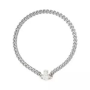 [정품] 비비안 웨스트우드 그라지엘라 스몰 초커 플래티넘 화이트 CZ Vivienne Westwood Graziella Small C