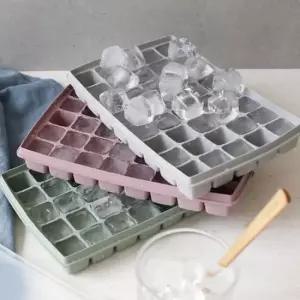 실리콘아이스트레이 40구 실리콘 아이스 몰드 용기 뚜껑 큐브 얼음통 마늘