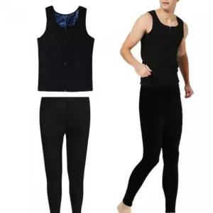 [에스이엔몰]남자 땀복 나시 하의 빅사이즈 집업 헬스 세트