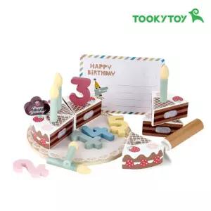 유아 소꿉놀이 생일케익세트 원목 장난감 블록 사회성향상 상황극