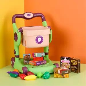 유아 역할놀이완구 쇼핑바구니 카트 장난감 색상인지능력 상황극