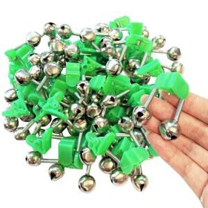 EoaMen 50PCS 낚싯대, 막대용 이중 경보 야간 낚시, 얼음 낚시를 위한 낚싯대 낚싯대에 클립 부착