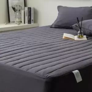 먼지없는 누빔 매트리스커버 SS 차콜 단품 침대커버