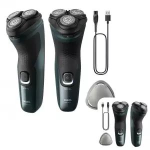 필립스 원터치 파워컷 전기면도기 물세척 플렉스 안티슬립 충전식 3002 4방향 습식 헤드