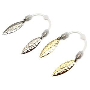 하모니 낚시 u2013 트윈 블레이드 슬립온 스피너 낚시용 미끼 / 지그 (6팩)