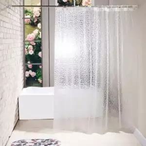 [RIZPICK]목욕 커튼 180x180cm 샤워커튼 반투명 욕실 홈트리