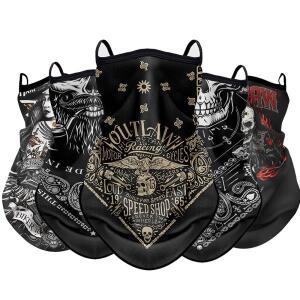 레트로 모토 사이클링 선 스크린 마스크 바이크 오토바이 Headscarf 여름 방지 uv 야외 목 헤드 커버 카바