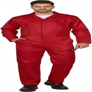 남성 작업용 UQJE 커버롤 네이비 블루 성인 점프수트 할로윈 코스튬