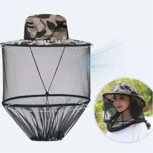 낚시모자 양봉 벌모자 벌망 벌초 모기 방충 여름