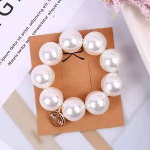 진주 볼 코인 헤어밴드 헤어슈슈 똥머리