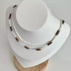 보헤미안 빈티지 코코넛나무 유니크 컬러 여름 청량한 비즈 초커 목걸이 데일리 포인트 해변 동남아 제주도