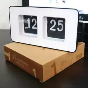 [RIZPICK]오토 플립 시계 - 블랙