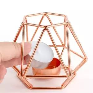 [RIZPICK]캔들홀더 캠핑 엔틱 티라이트 로즈골드 홀더 내추럴 받침