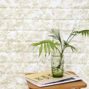 [RIZPICK]슈마켓 롤형 접착식 폼블럭 마블링 베이지 100cmx220cm