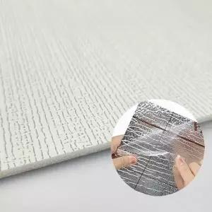 [RIZPICK]슈마켓 고급 접착식 단열벽지 1mx20m 라인펄그레이