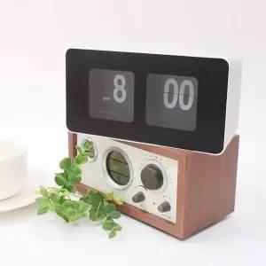 [RIZPICK]오토 플립 시계 - 뉴블랙앤화이트