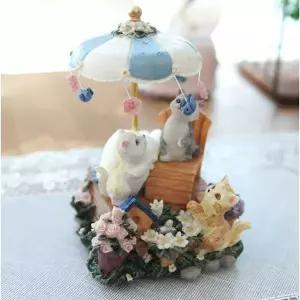 [RIZPICK]사랑스러운 고양이 태엽 오르골 1P 인테리어 선물