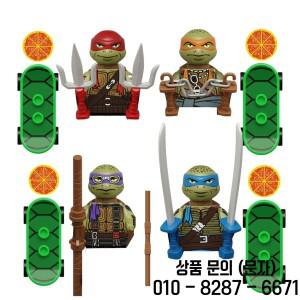 거북이 영화 닌자 미니 액션 피규어 벽돌 레오 라프 돈 무기 빌딩  조립 MOC DIY 14세 이상를위한 장난감