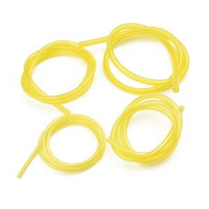 일반 2 행정 소형 엔진 용 4 가지 크기의 4PCS 연료 파이프 호스 노란색 가스 라인 가솔린 오토바이 부품