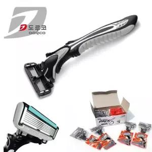 [RIZPICK]여행용면도기 일회용품 수염깎기 남자 휴대용 6중날 면도기